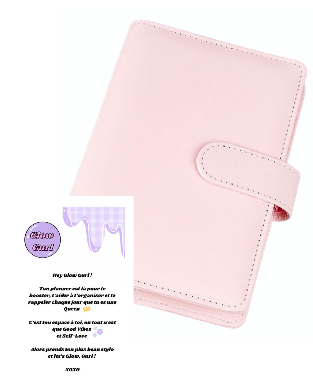 Édition Pré-Op - Planner Baby Pink / Pages en Violet