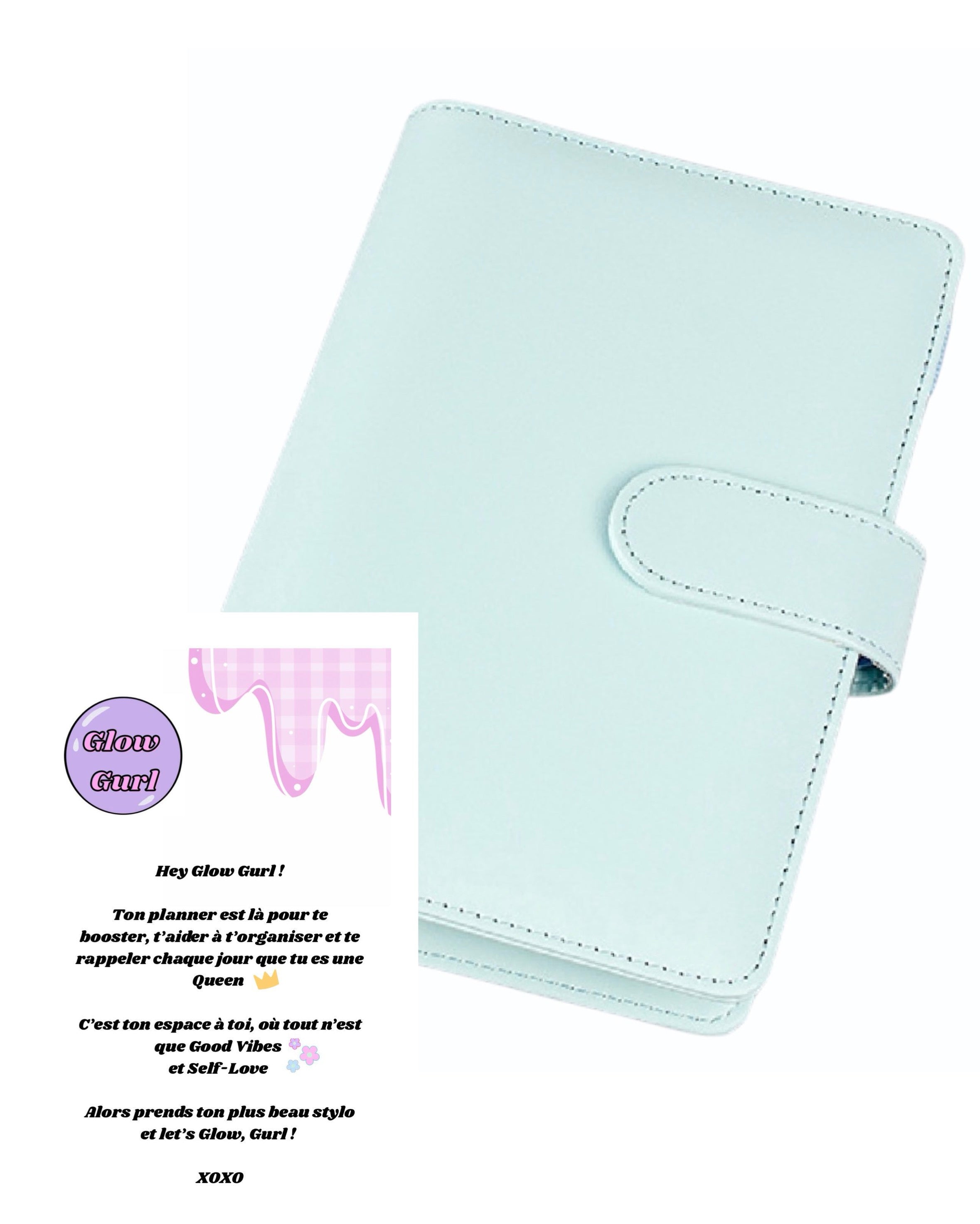 Édition GPL-1 - Planner Baby Blue / Pages en Rose