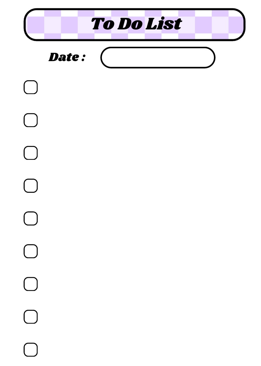 Pack To Do List 📝 - Violet