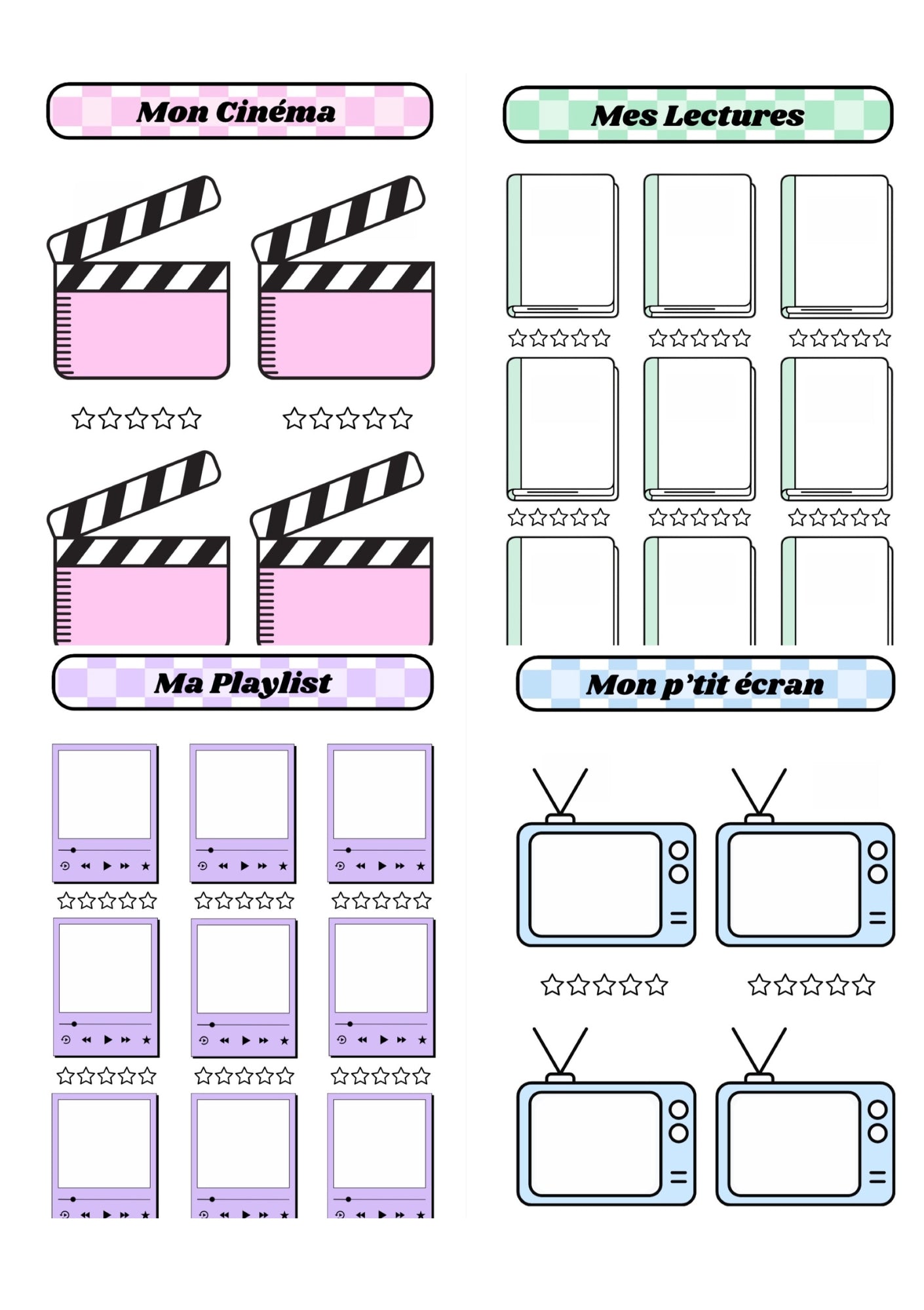 Pack Divertissements 🍿📚🎵📺 - Multicolore