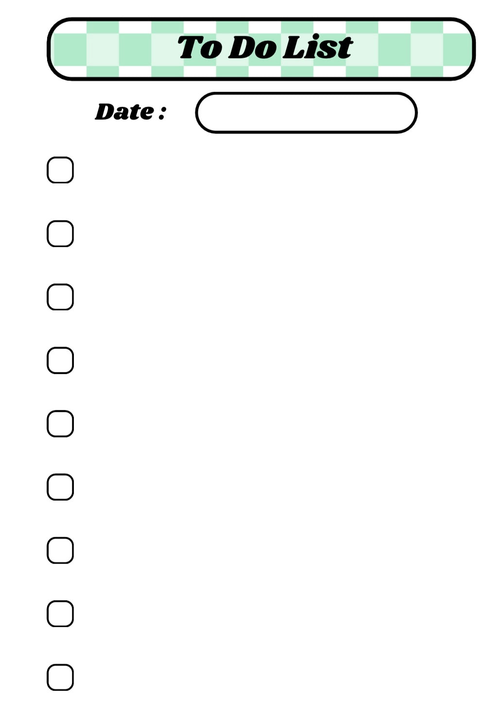 Pack To Do List 📝 - Vert