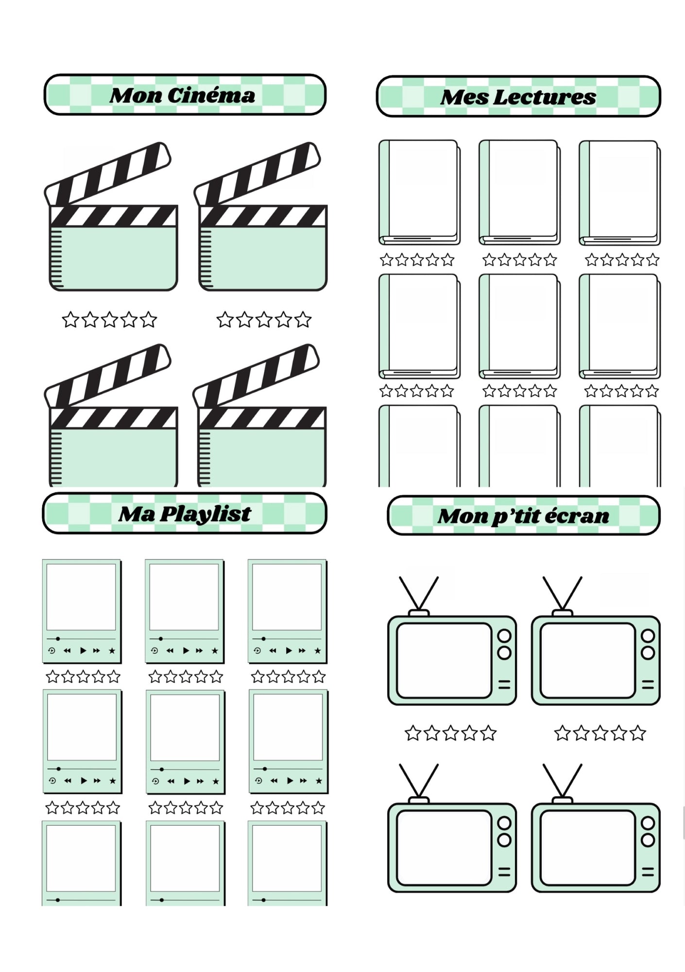 Pack Divertissements 🍿📚🎵📺 - Vert
