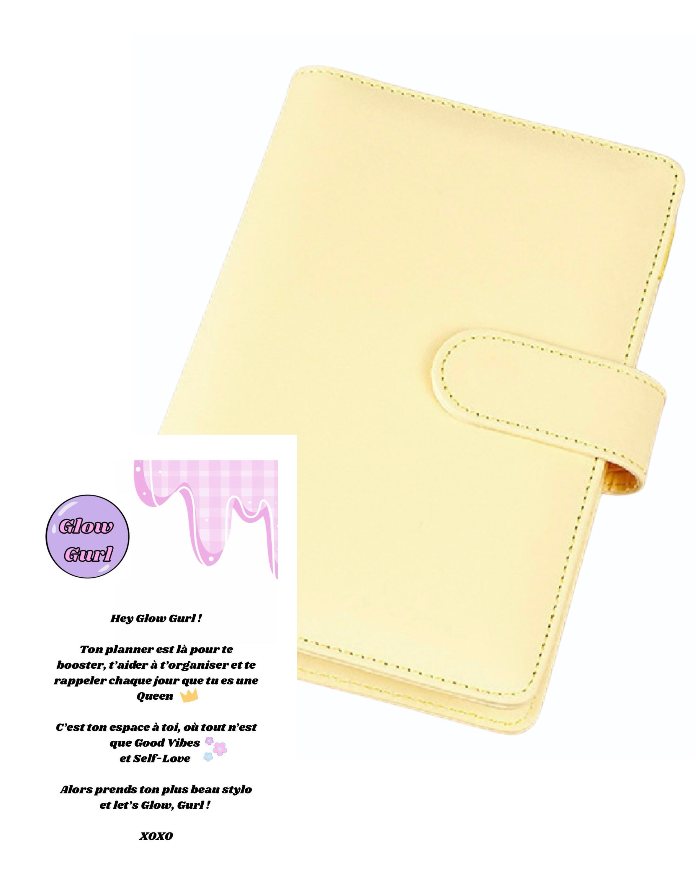 Édition GPL-1 - Planner Butter Yellow / Pages en Rose