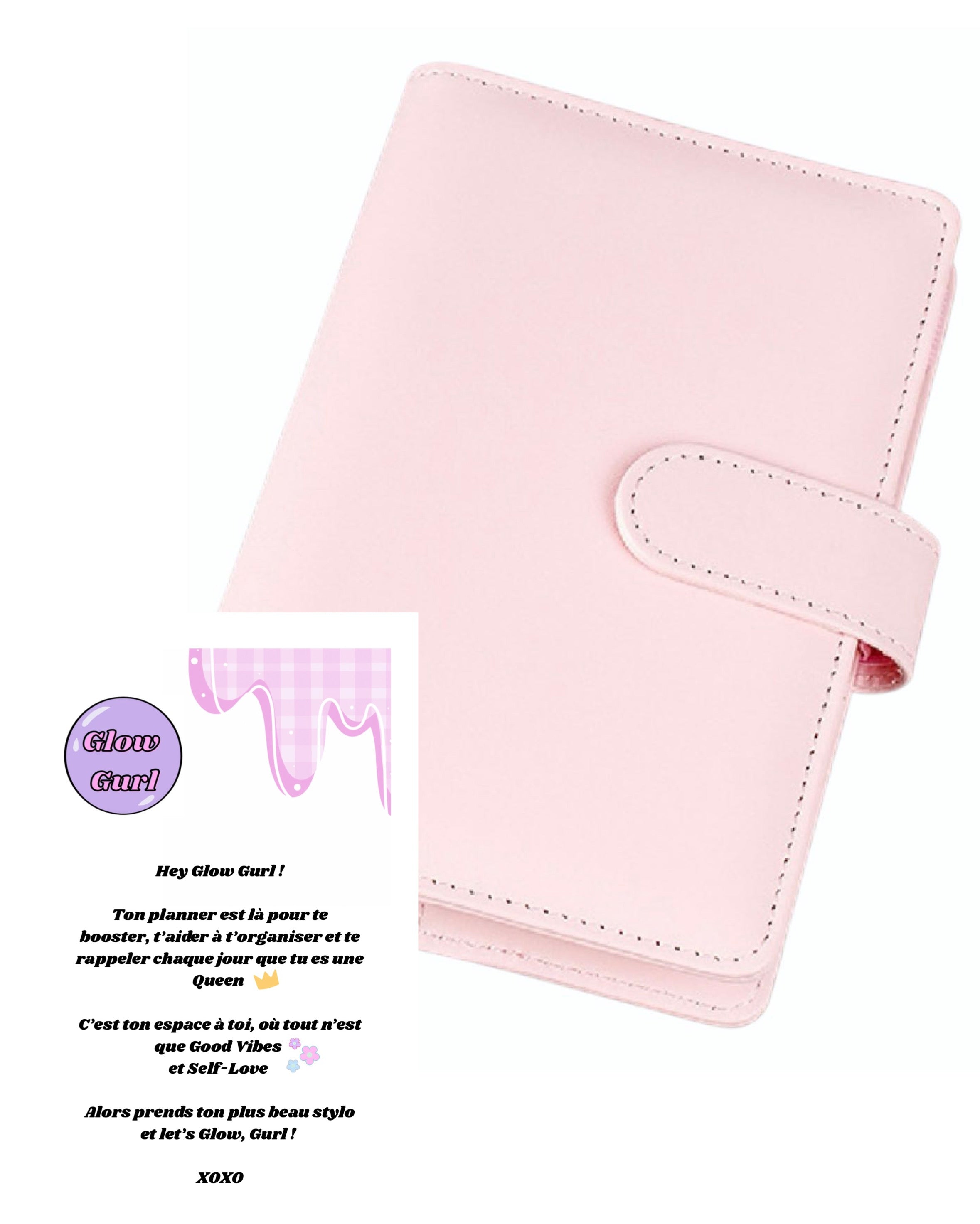 Édition GPL-1 - Planner Baby Pink / Pages en Rose