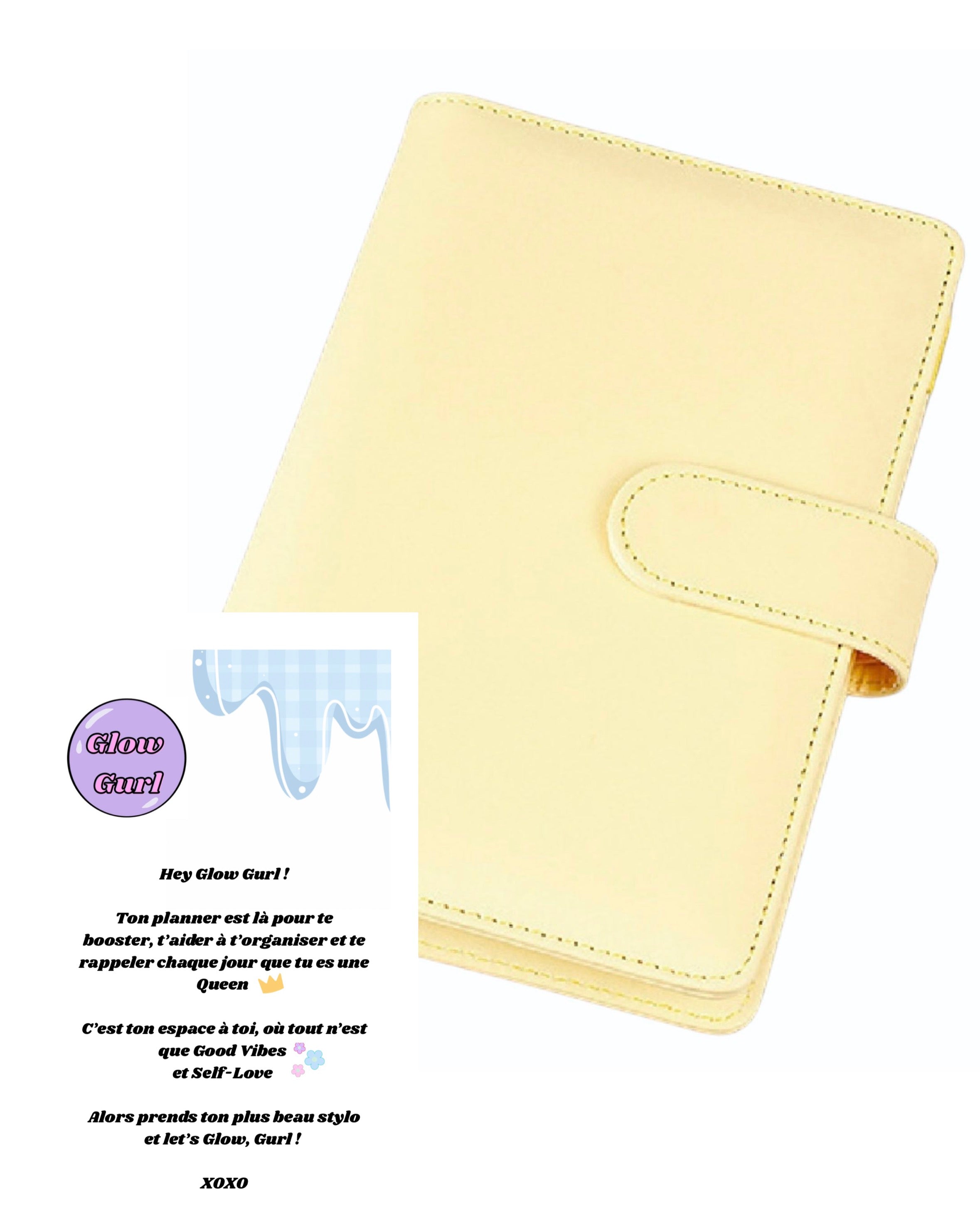 Édition GPL-1 - Planner Butter Yellow / Pages en Bleu