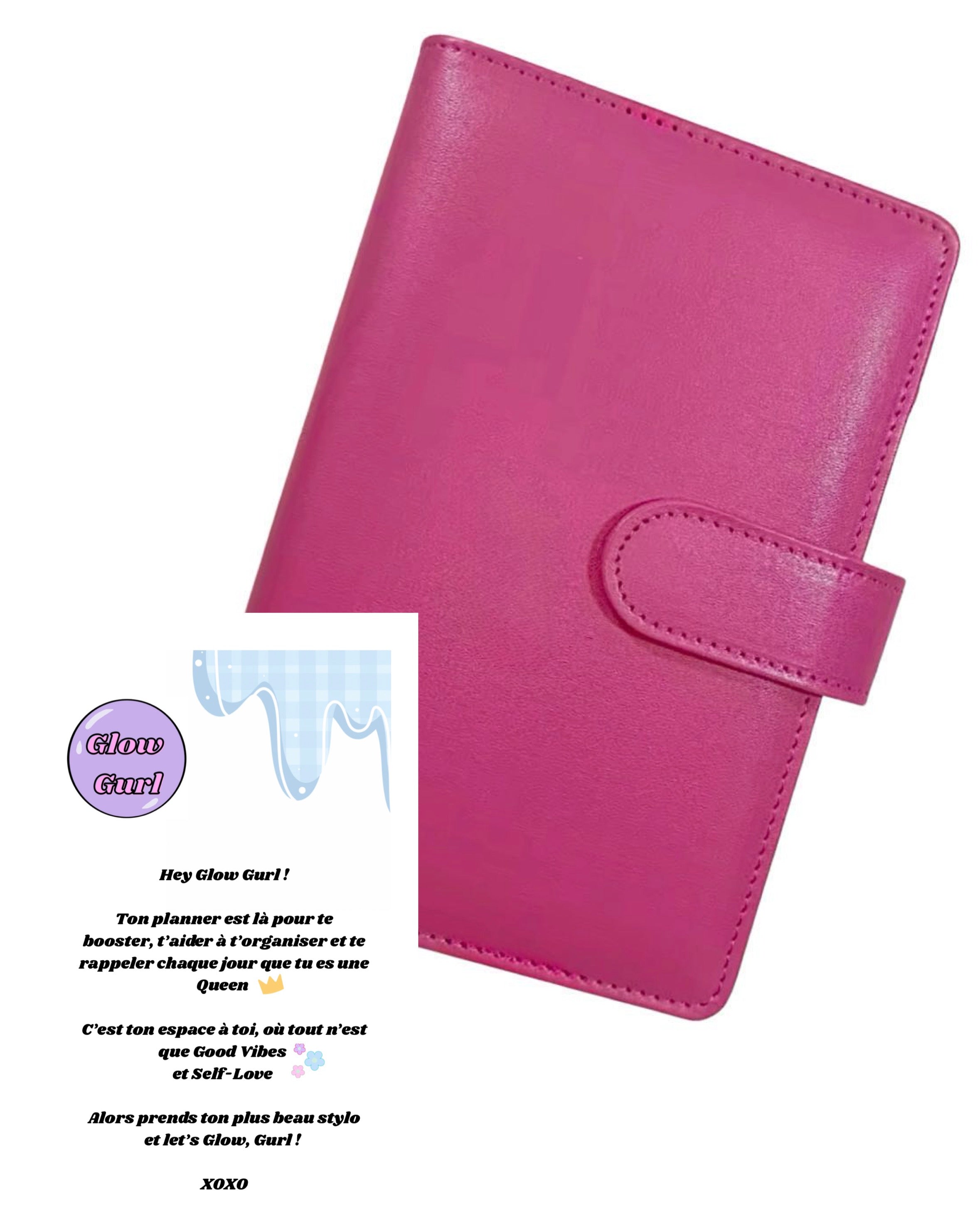 Édition GPL-1 - Planner Iconik Pink / Pages en Bleu