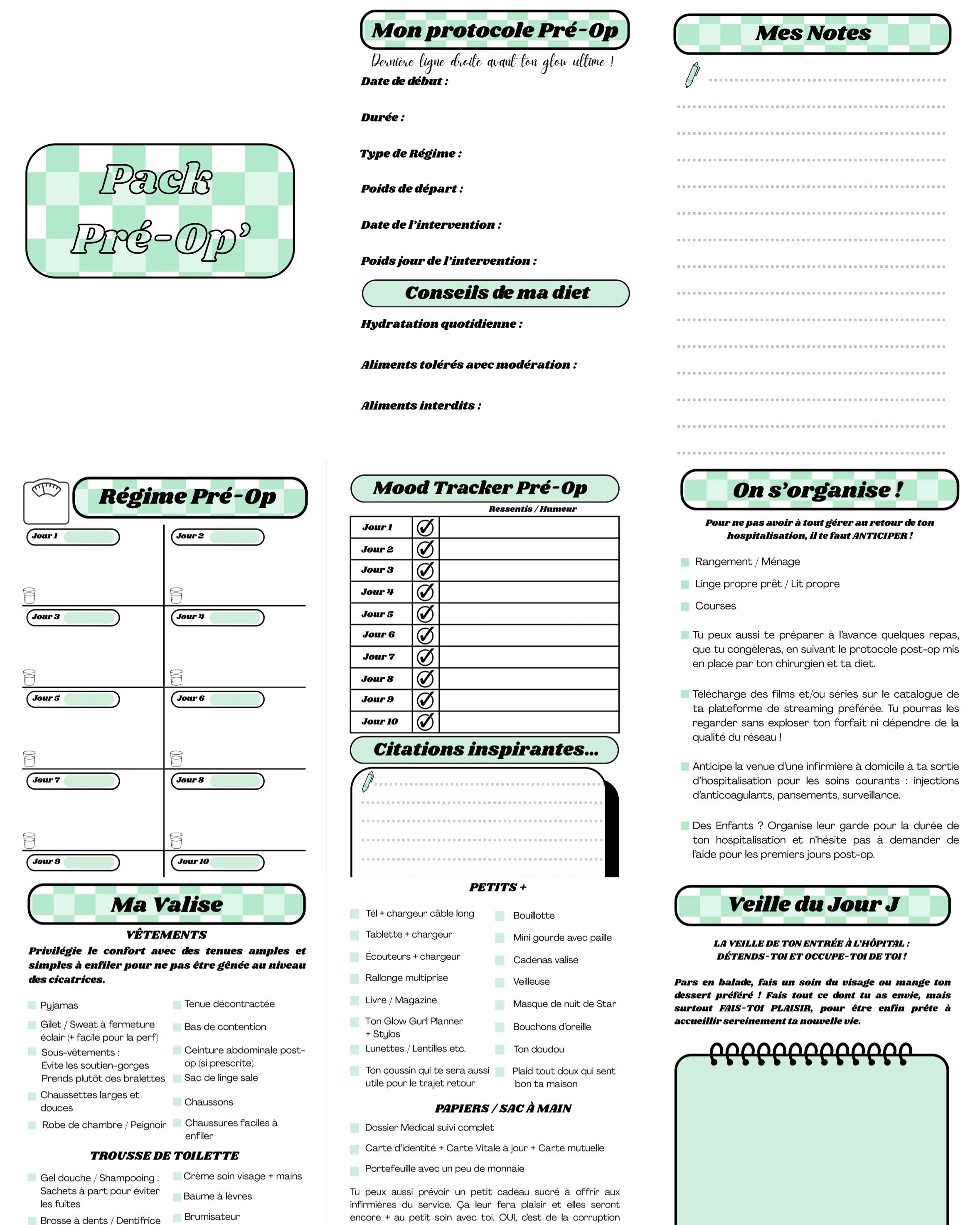Pack Pré-Op 💜 - Vert