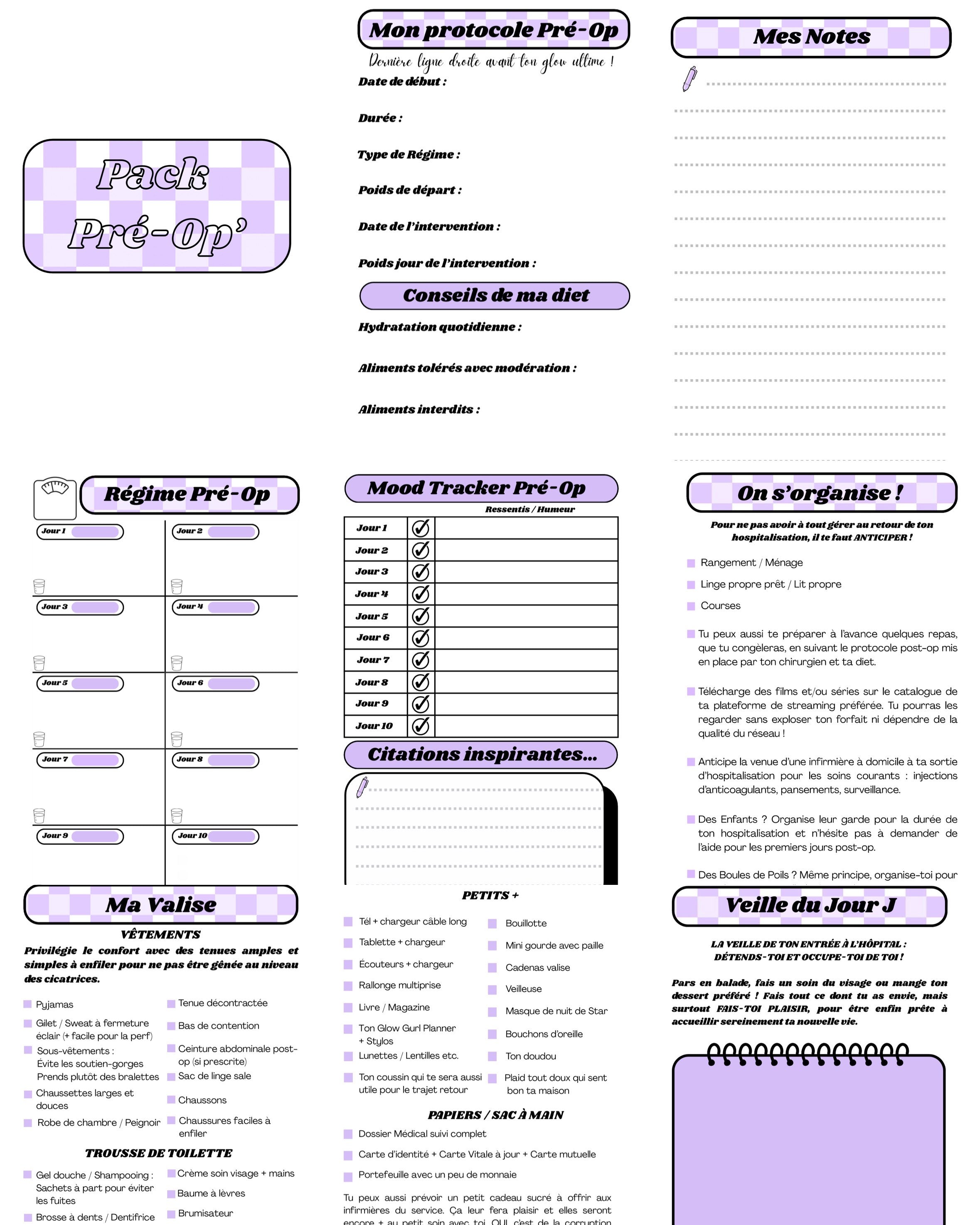 Pack Pré-Op 💜 - Violet