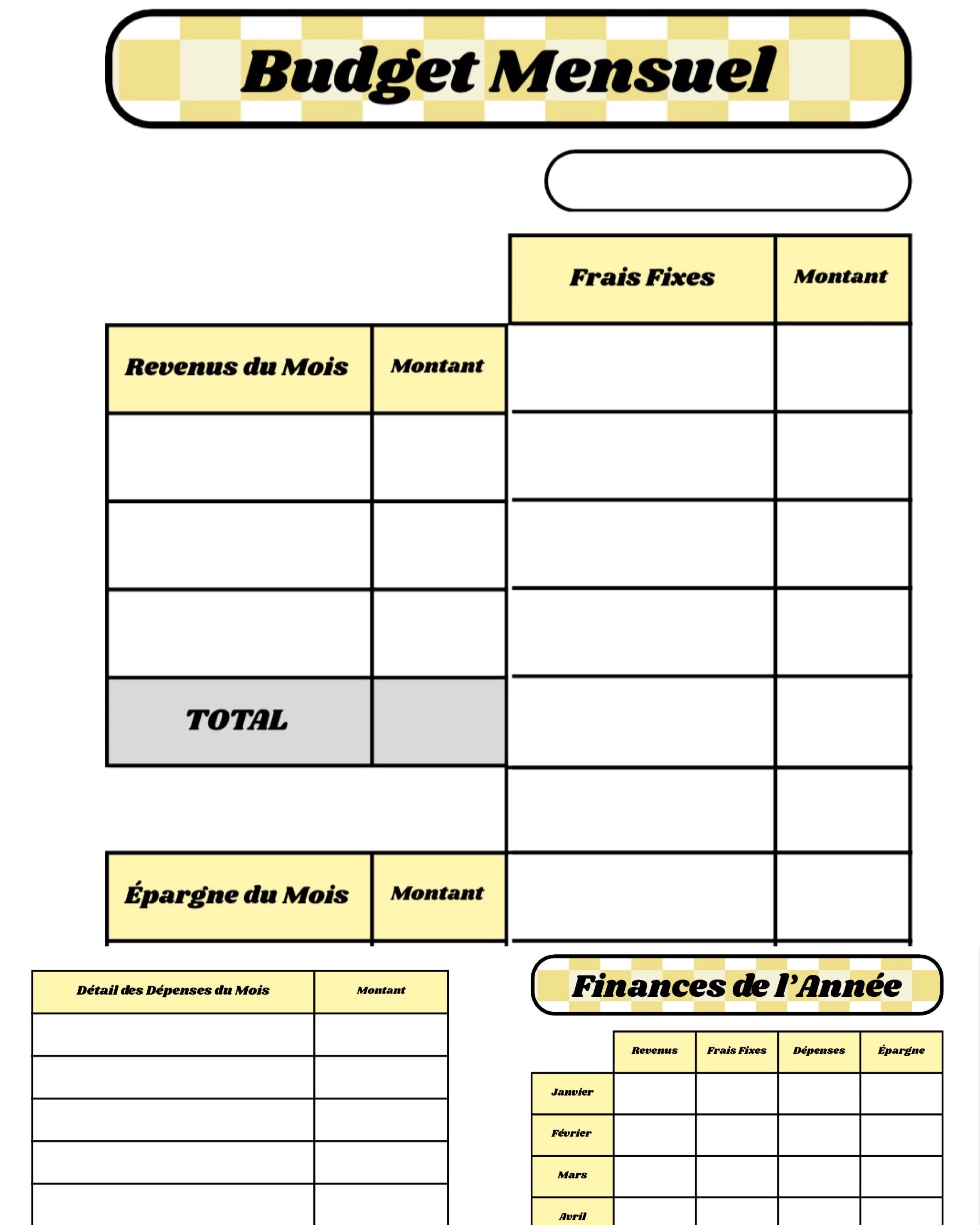 Pack Budget 💰- Jaune